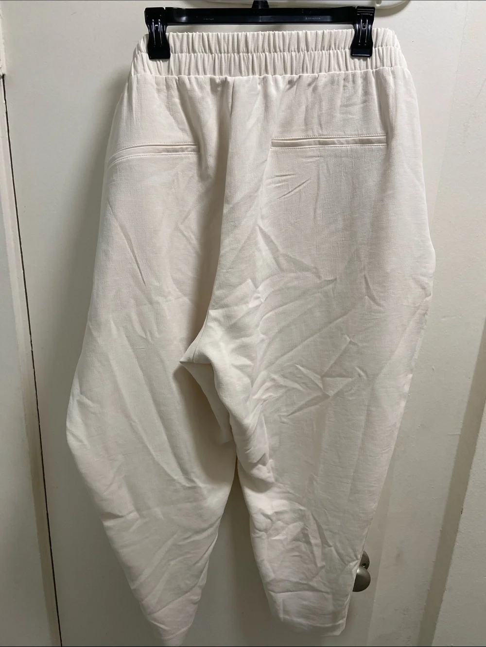 a new day Cream Elastic Waist Pull-On Trousers